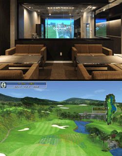 ゴルコン企画 シミュレーターGOLFZON 画像