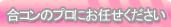 合コンのプロにお任せください